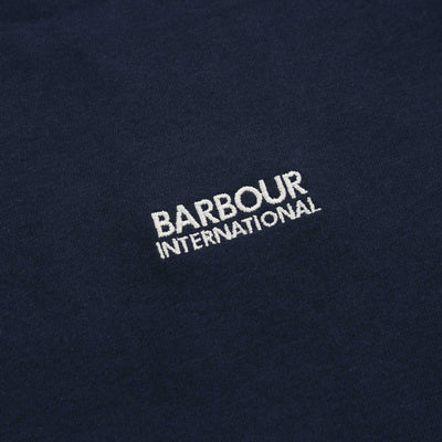 Barbour Luca Tipping Detail T Shirt in Navy Logo