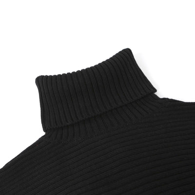 Barbour Roberta Knitted Ladies Knitwear in Black Neck