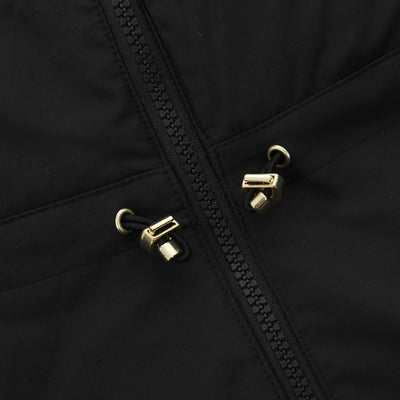 Barbour Caprice Ladies Quilted Sweat Top in Black Drawstring