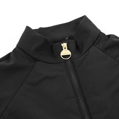Barbour Caprice Ladies Quilted Sweat Top in Black Zip