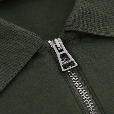 Belstaff Alloy Polo Shirt in Tile Green Zip