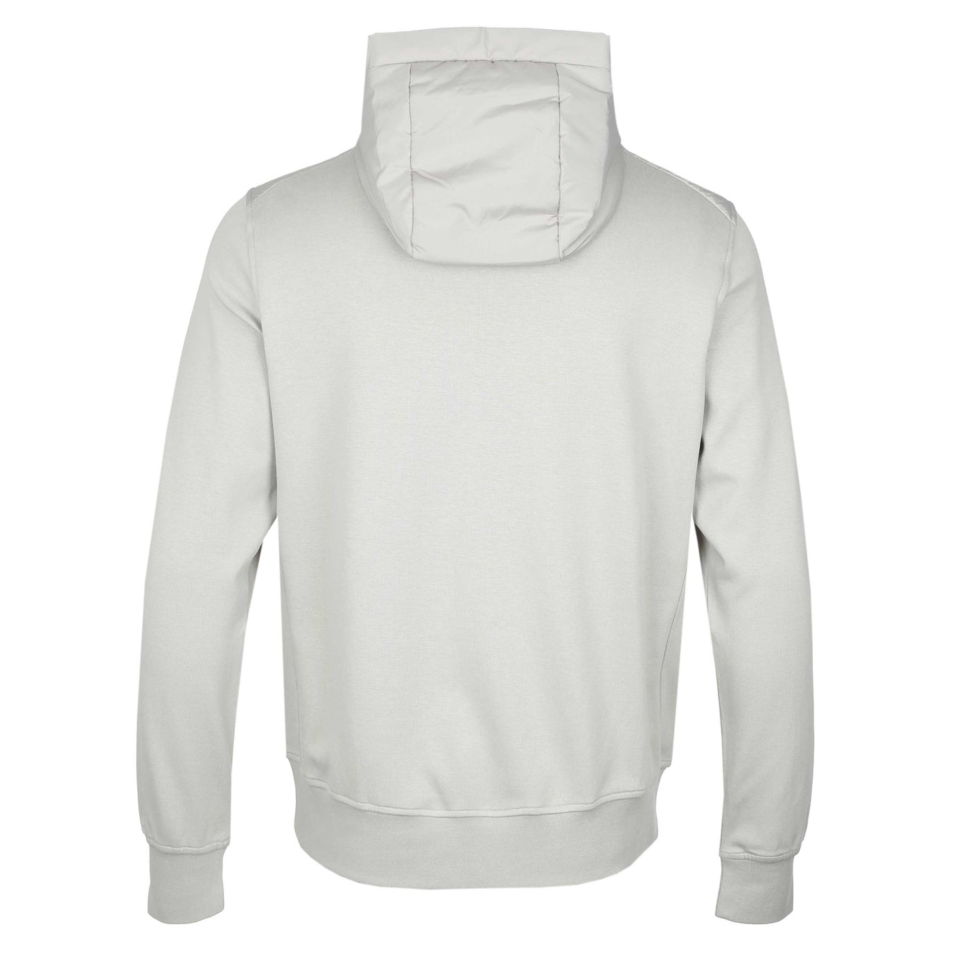 Belstaff Alloy Zip Thru Hoody Sweat Top in Cement Grey Back