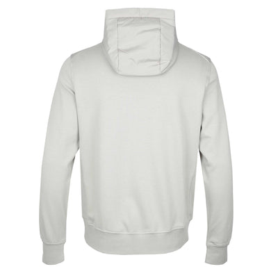Belstaff Alloy Zip Thru Hoody Sweat Top in Cement Grey Back