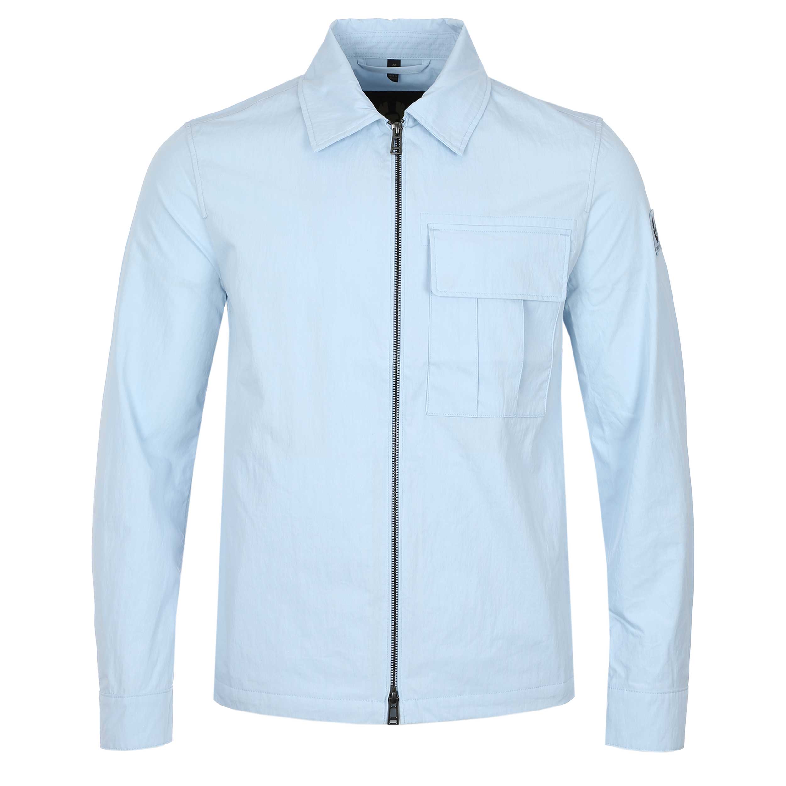 Belstaff Cargo Overshirt in Sky Blue