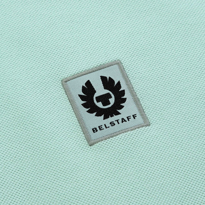 Belstaff Classic Short Sleeve Polo Shirt in Breeze Green Logo