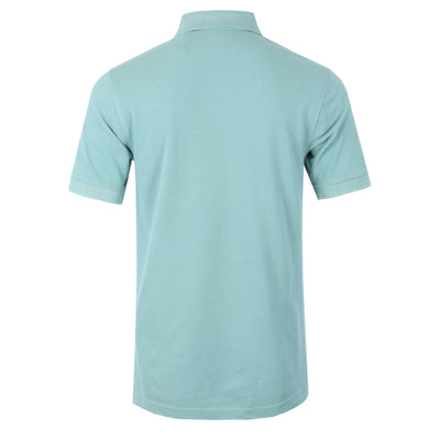 Belstaff Classic Short Sleeve Polo Shirt in Oil Blue Back