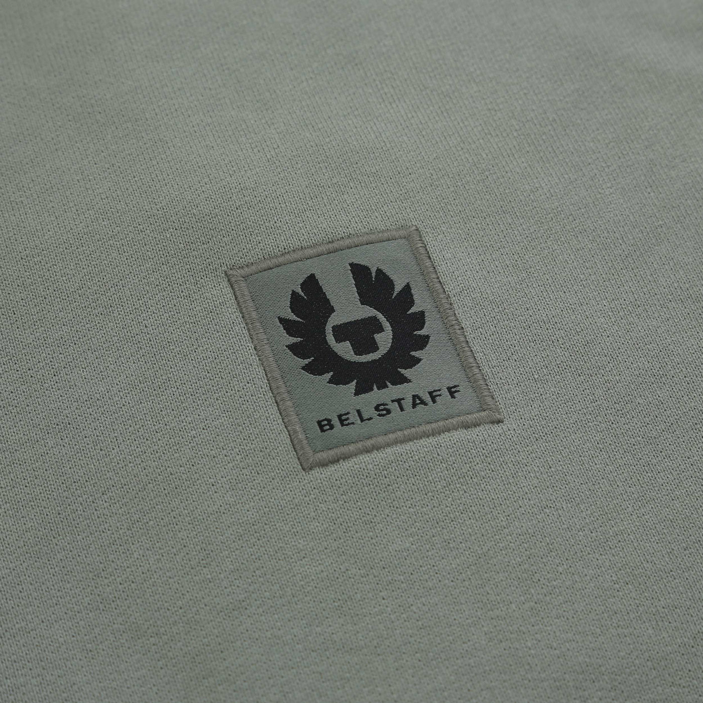 Belstaff Classic Sweat Top in Sage Green Logo