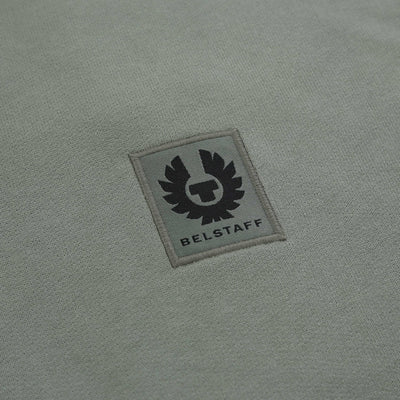 Belstaff Classic Sweat Top in Sage Green Logo