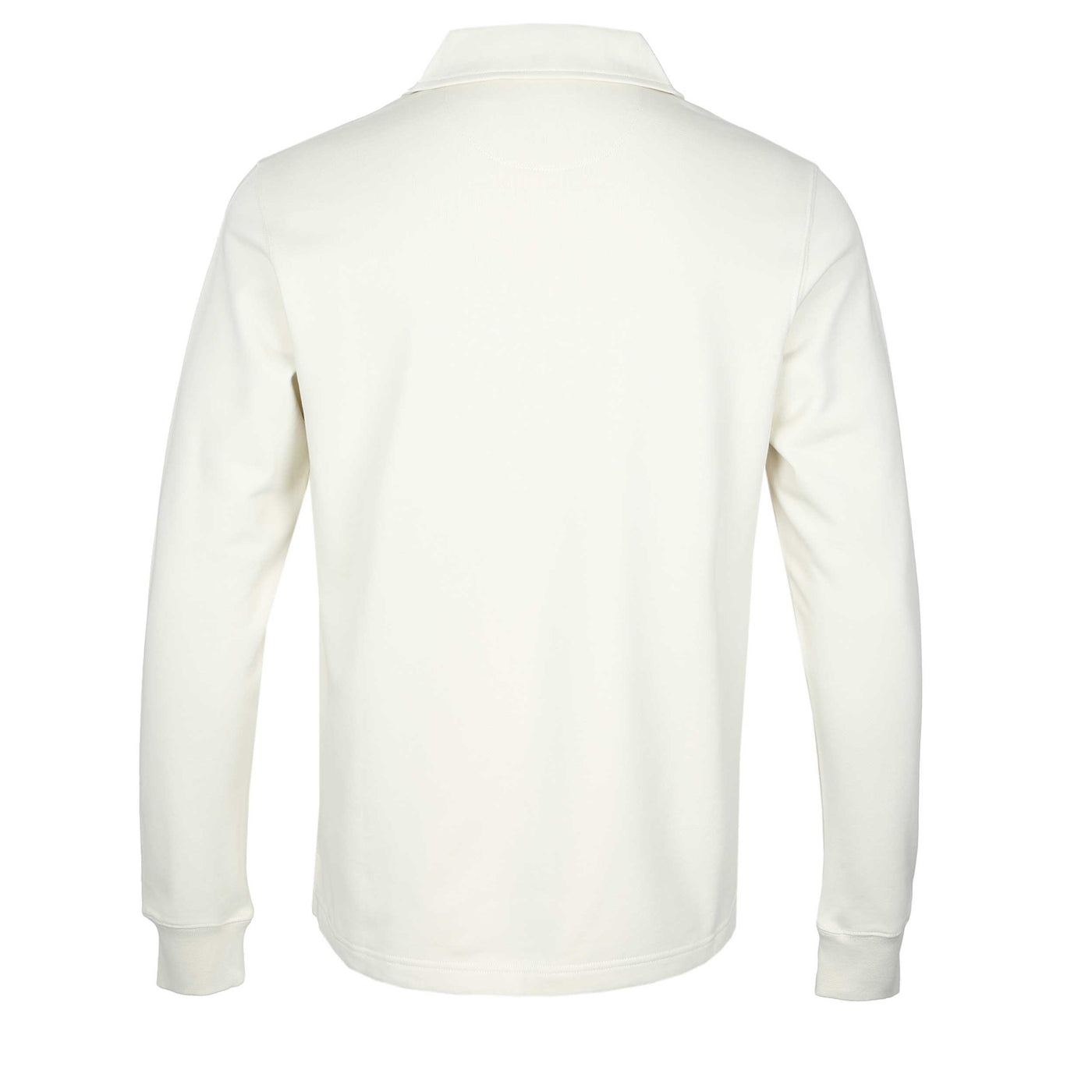 Belstaff Curator Collared Sweat Top in Silver Birch Back
