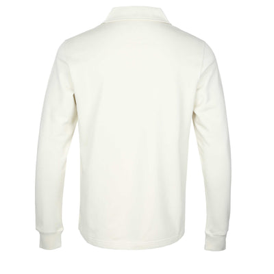 Belstaff Curator Collared Sweat Top in Silver Birch Back