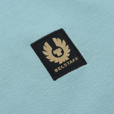 Belstaff Double Tipped Polo Shirt in Oil Blue Logo