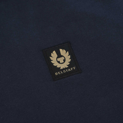 Belstaff Hoodie Sweat Top in Dark Ink Logo