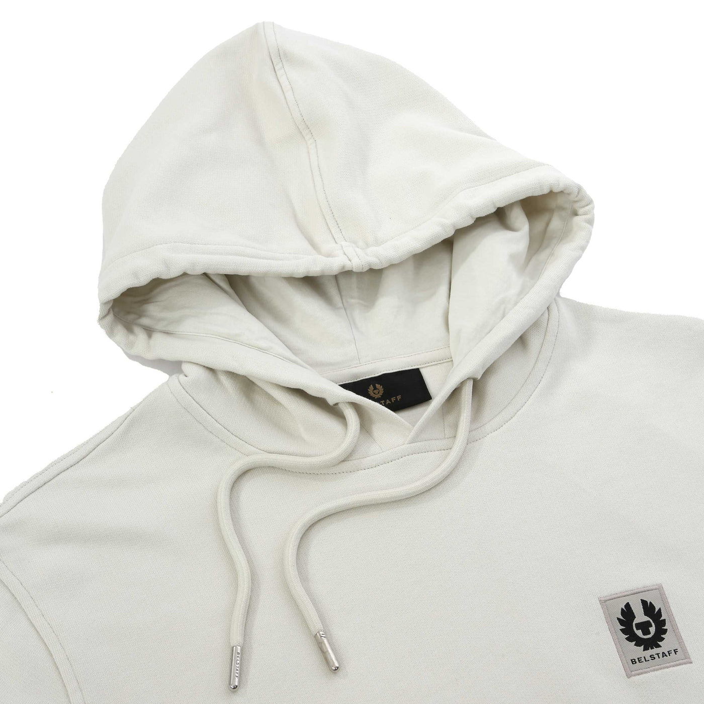 Belstaff Hoodie Sweat Top in Silver Birch Hood
