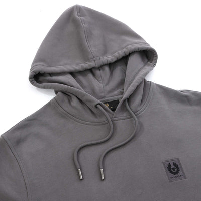 Belstaff Hoodie Sweat Top in Tornado Grey Hood
