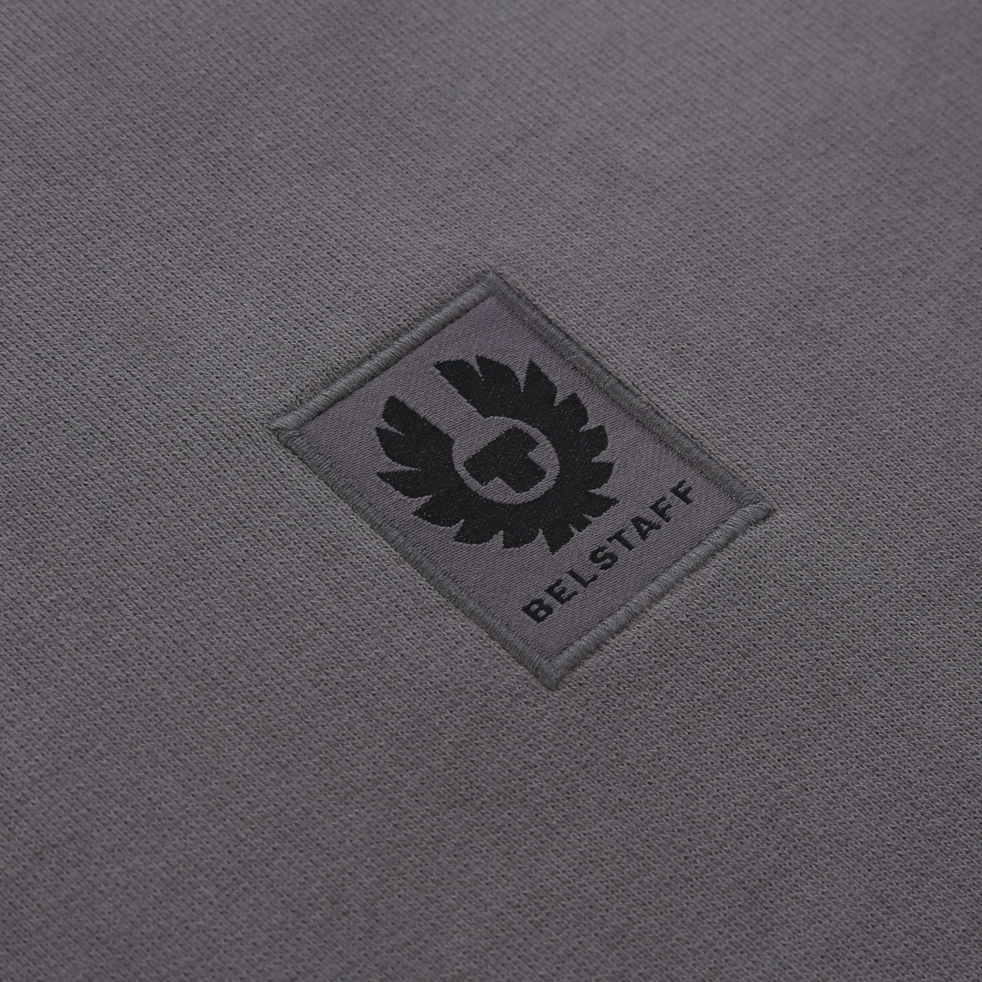 Belstaff Hoodie Sweat Top in Tornado Grey Logo