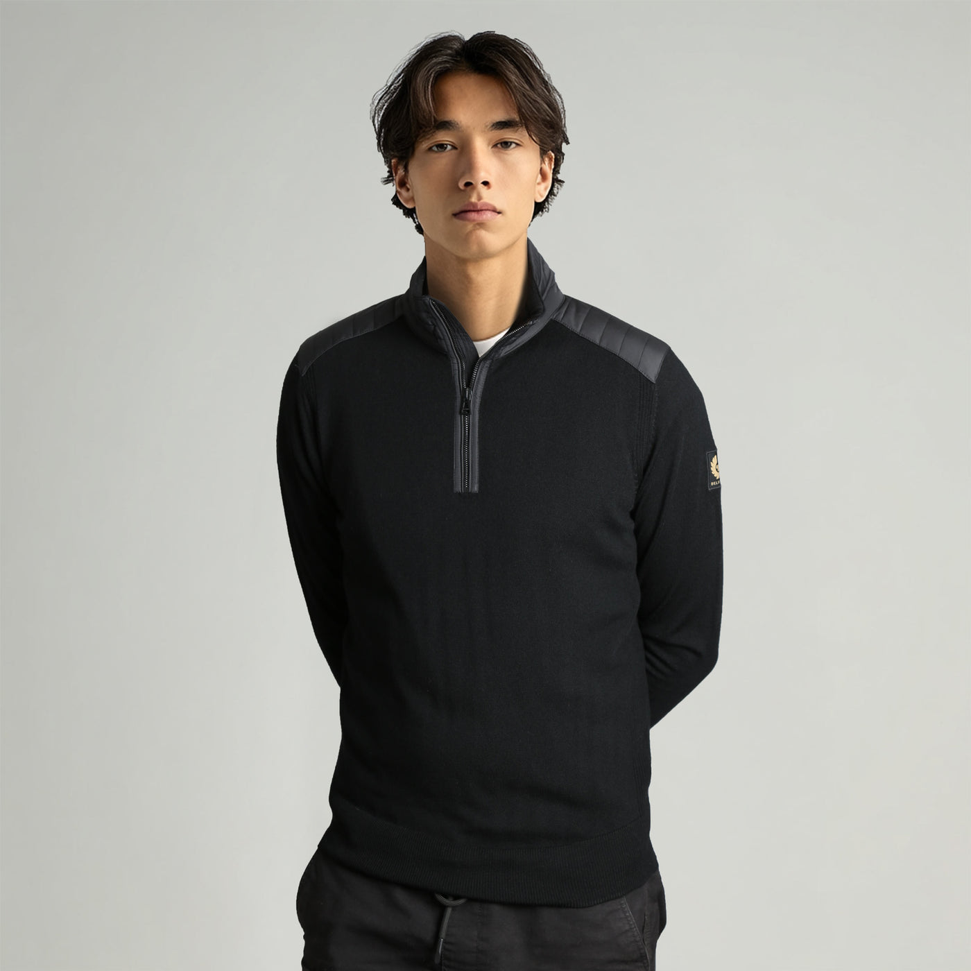 BelstaffKilmingtonKnitwearinBlackModel