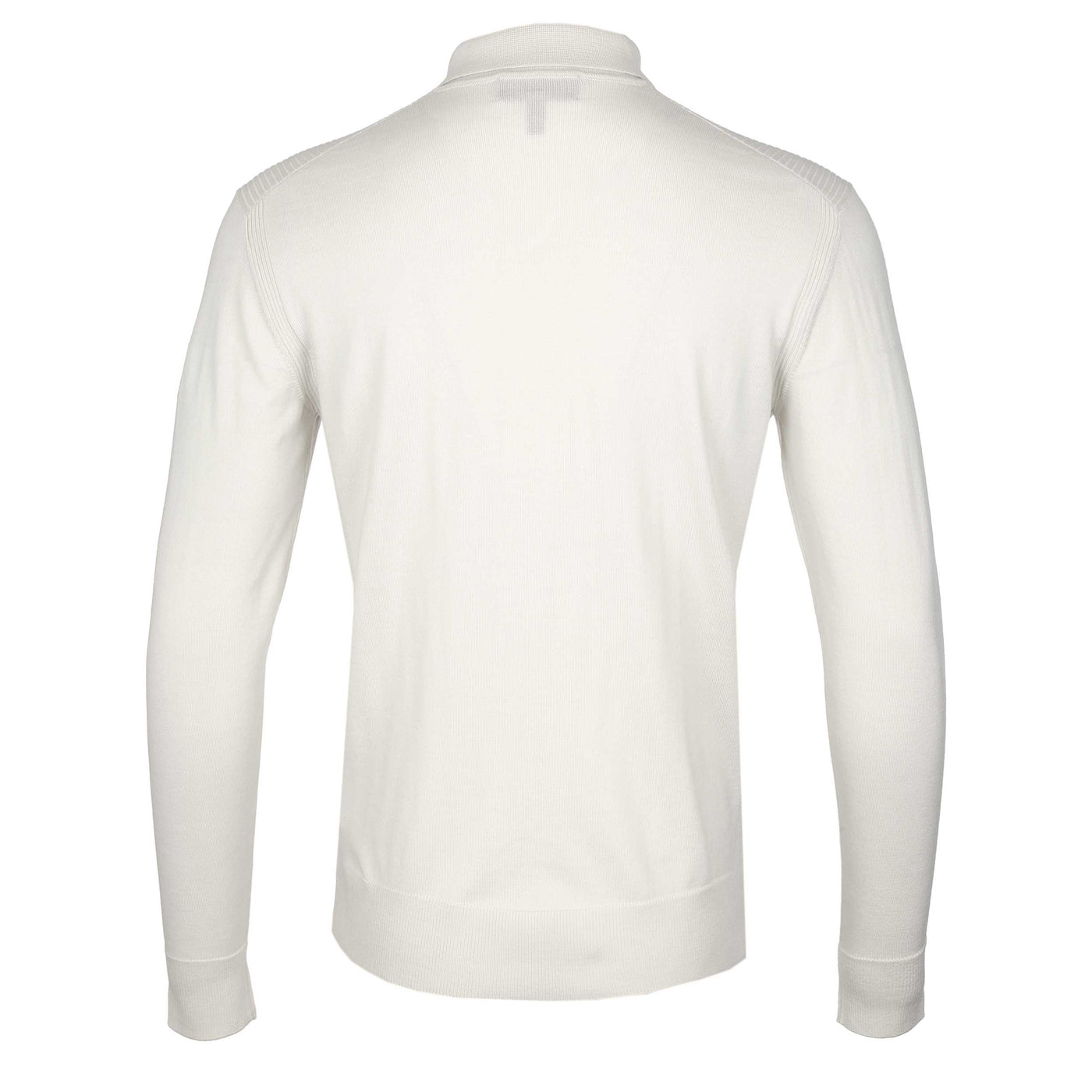 Belstaff Kyle Polo Knitwear in Silver Birch Back