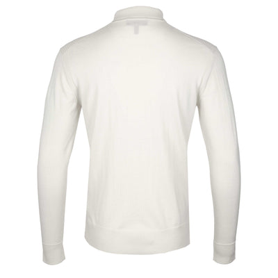 Belstaff Kyle Polo Knitwear in Silver Birch Back