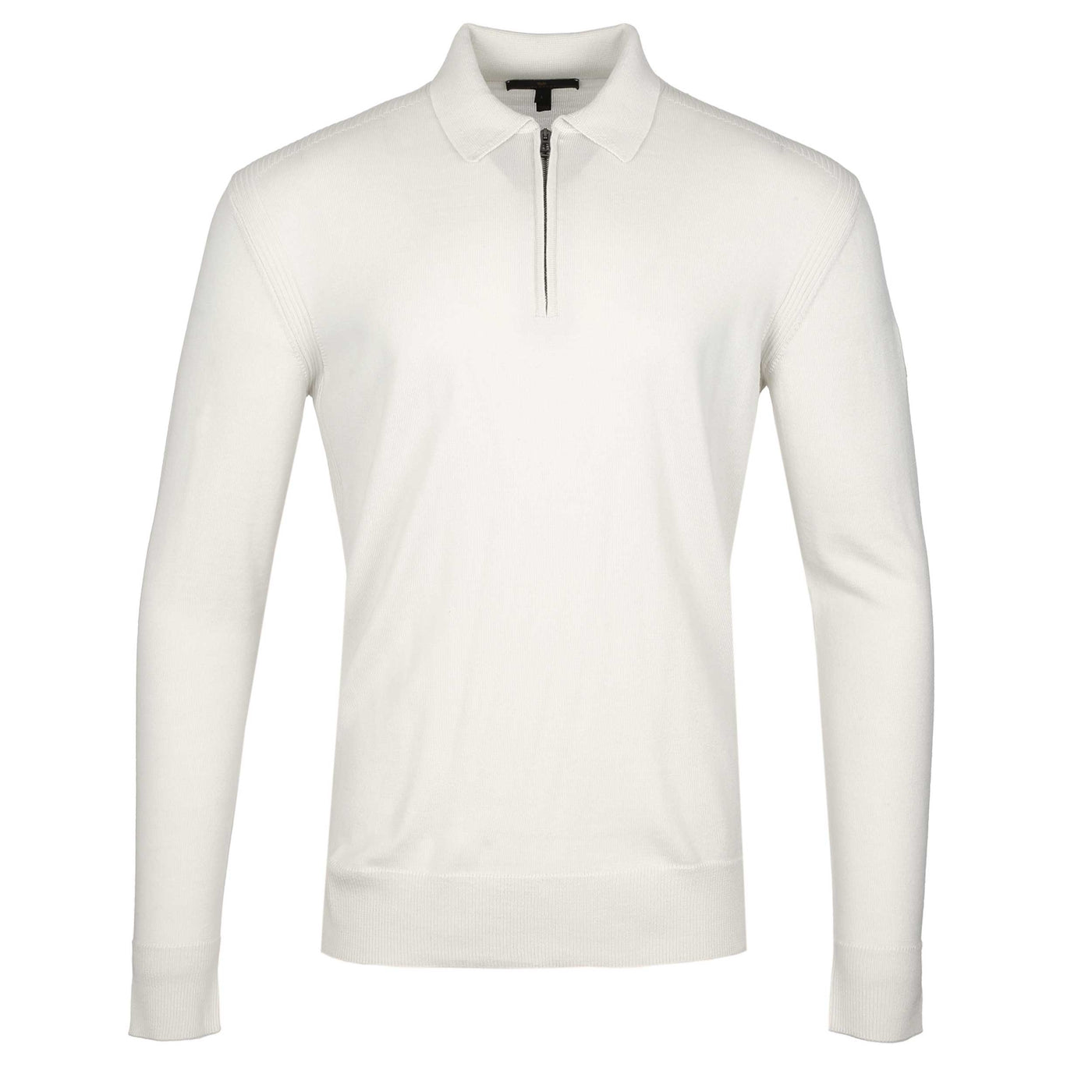 Belstaff Kyle Polo Knitwear in Silver Birch