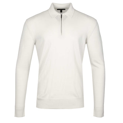 Belstaff Kyle Polo Knitwear in Silver Birch