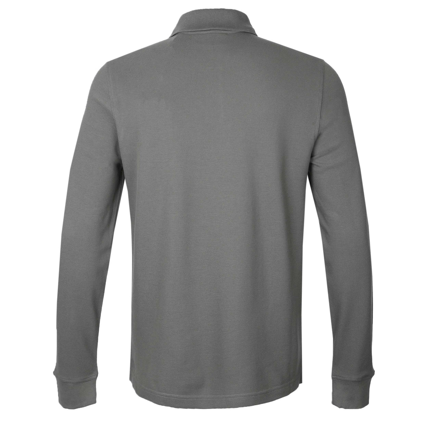 Belstaff Long Sleeve Polo Shirt in Tornado Grey Back