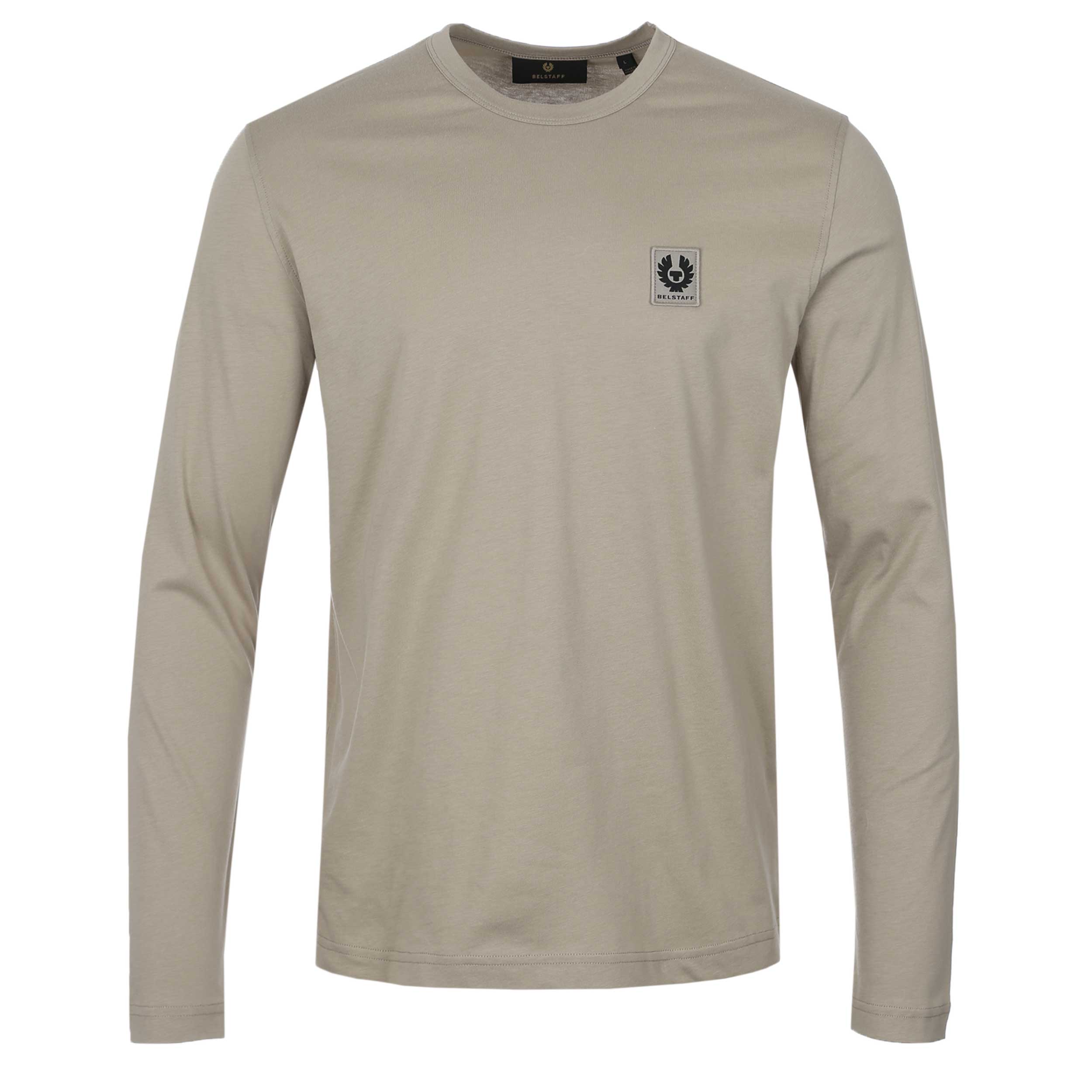 Belstaff Long Sleeve T Shirt in Dark Sand