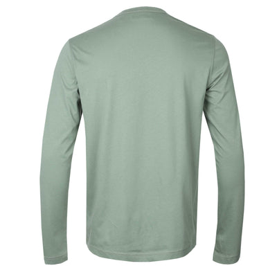 Belstaff Long Sleeve T Shirt in Sage Green Back