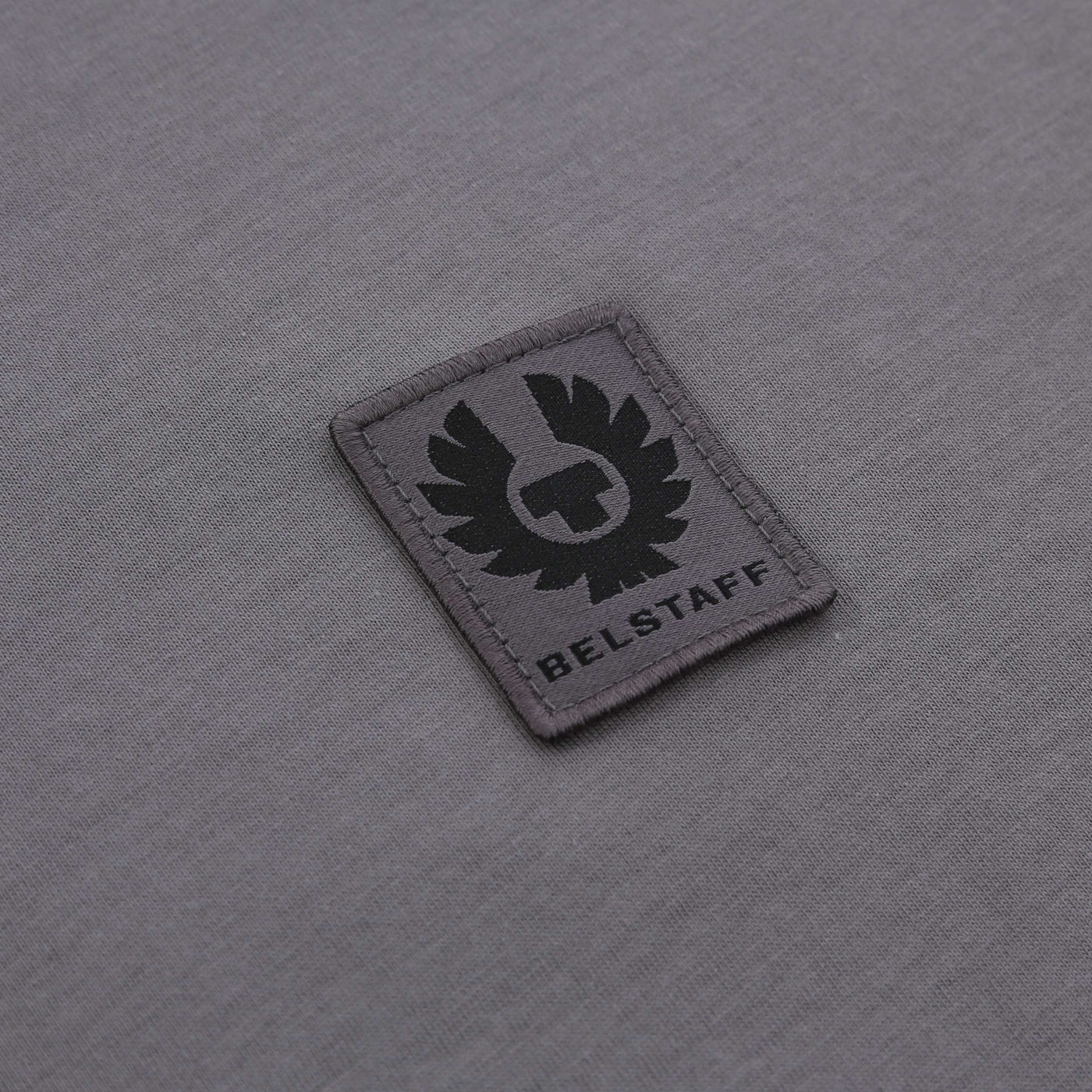 Belstaff Long Sleeve T Shirt in Tornado Grey Logo