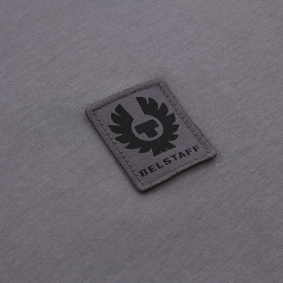 Belstaff Long Sleeve T Shirt in Tornado Grey Logo