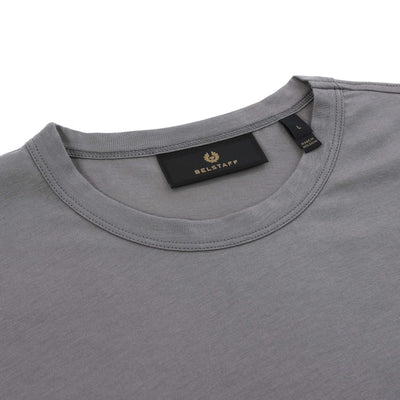 Belstaff Long Sleeve T Shirt in Tornado Grey Neckline