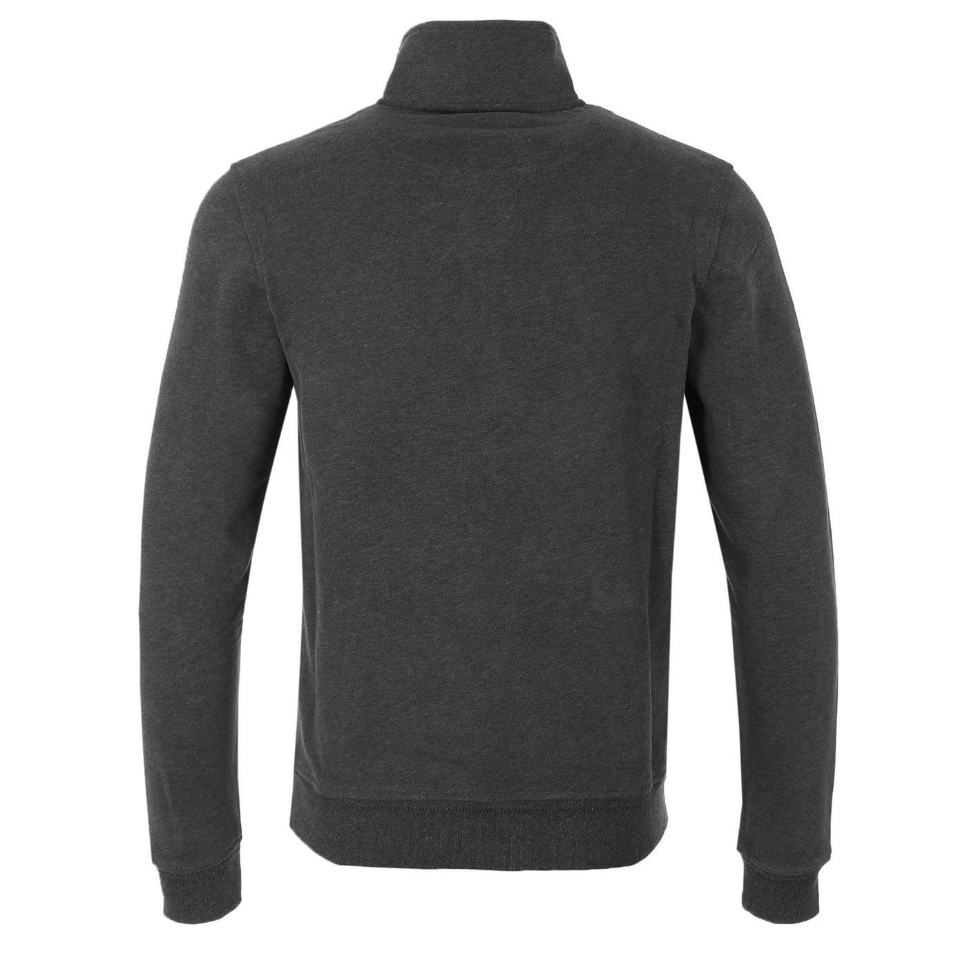 Belstaff Quarter Zip Sweat Top in Charcoal Heather Back