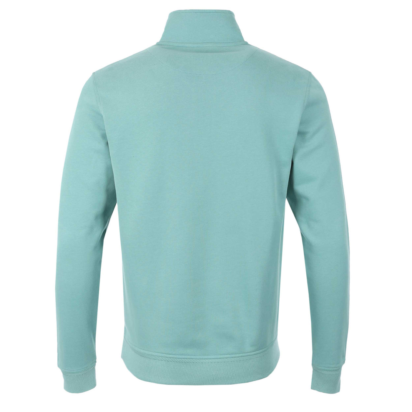 Belstaff Quarter Zip Sweat Top in Oil Blue Back