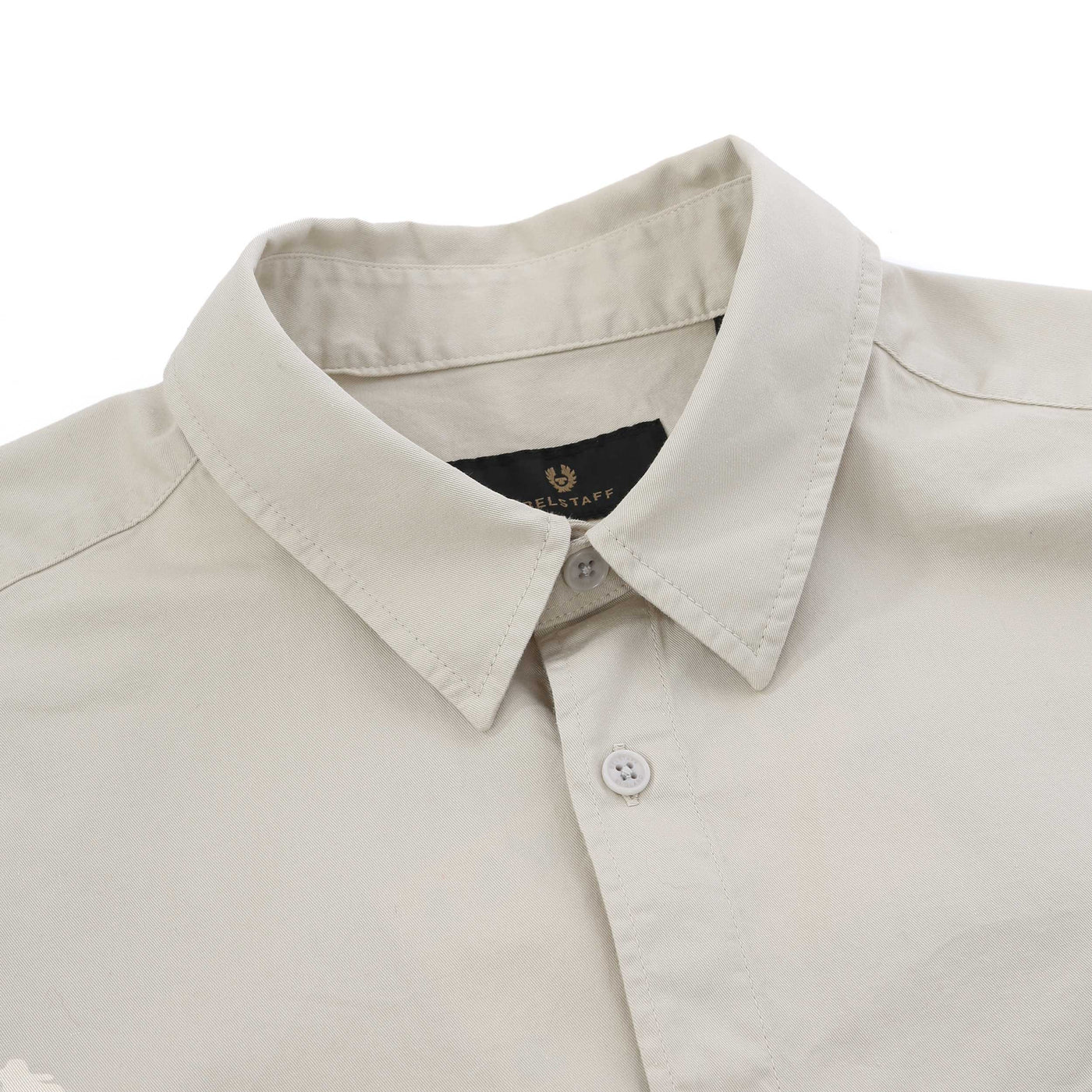 Belstaff Scale SS Shirt in Stone Beige Collar