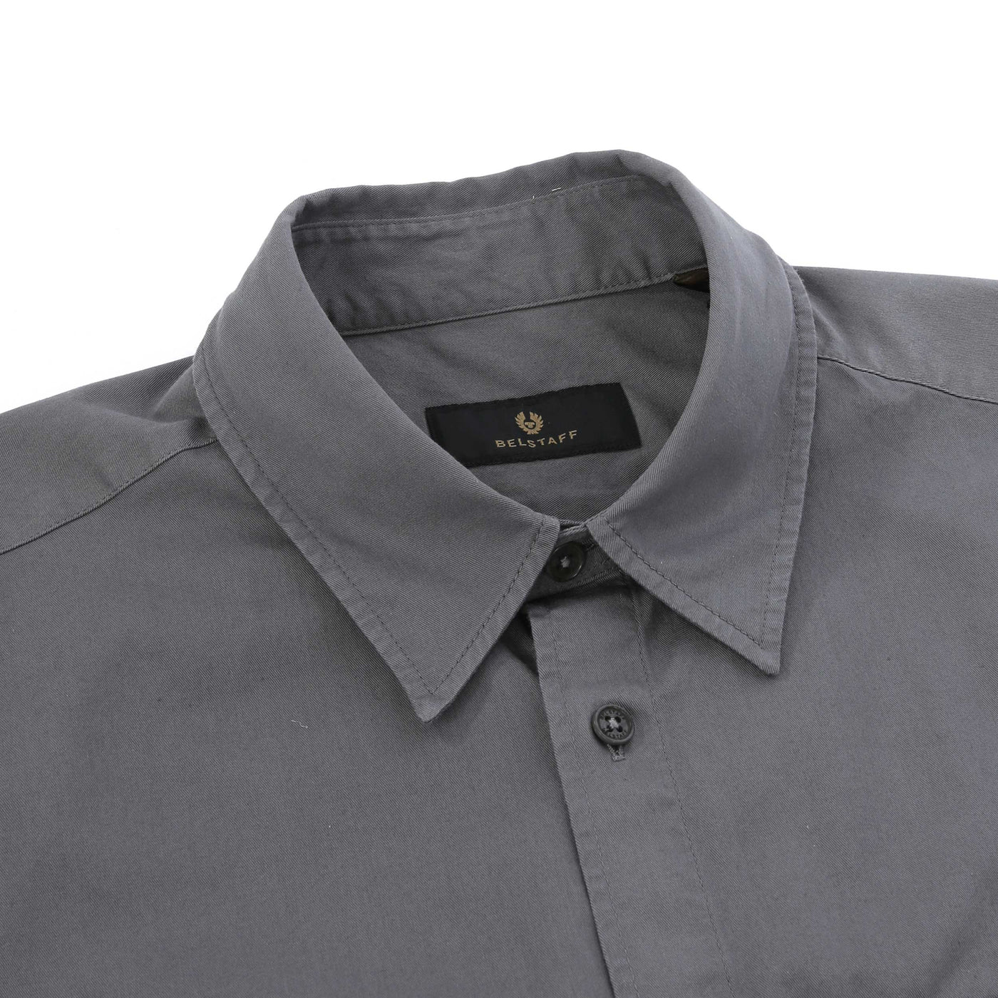 Belstaff Scale Shirt in Tornado Grey Collar