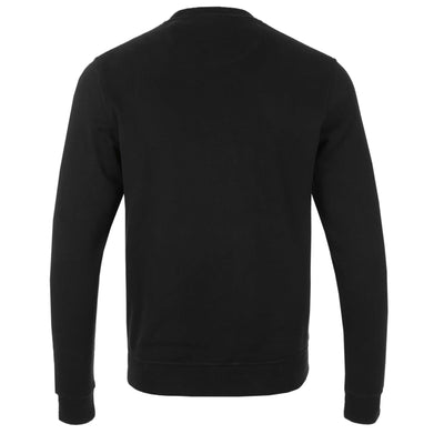 Belstaff Signature Crewneck Sweat Top in Black Back