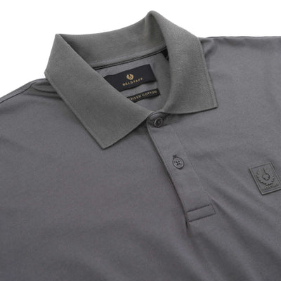 Belstaff Steel Polo Shirt in Tornado Grey Placket