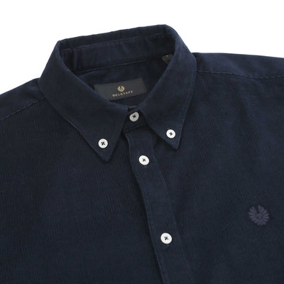 Belstaff Street Shirt in Dark Ink Collar