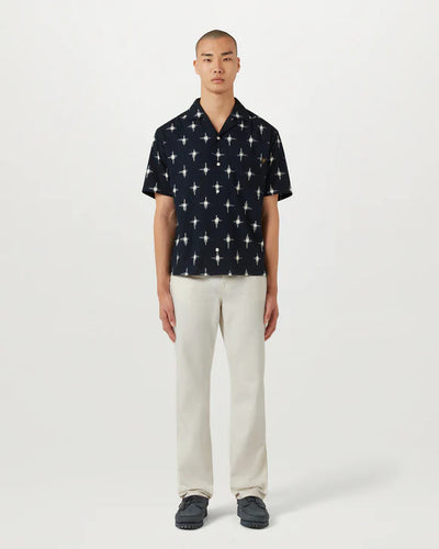Belstaff Tide SS Shirt in Dark Ink Model