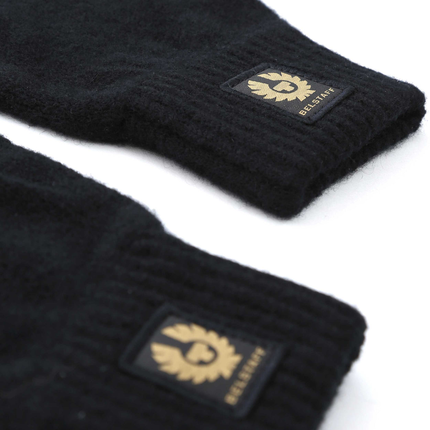 Belstaff Watch Gloves in Black Logo