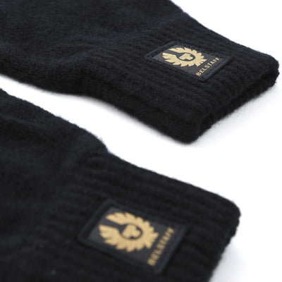 Belstaff Watch Gloves in Black Logo