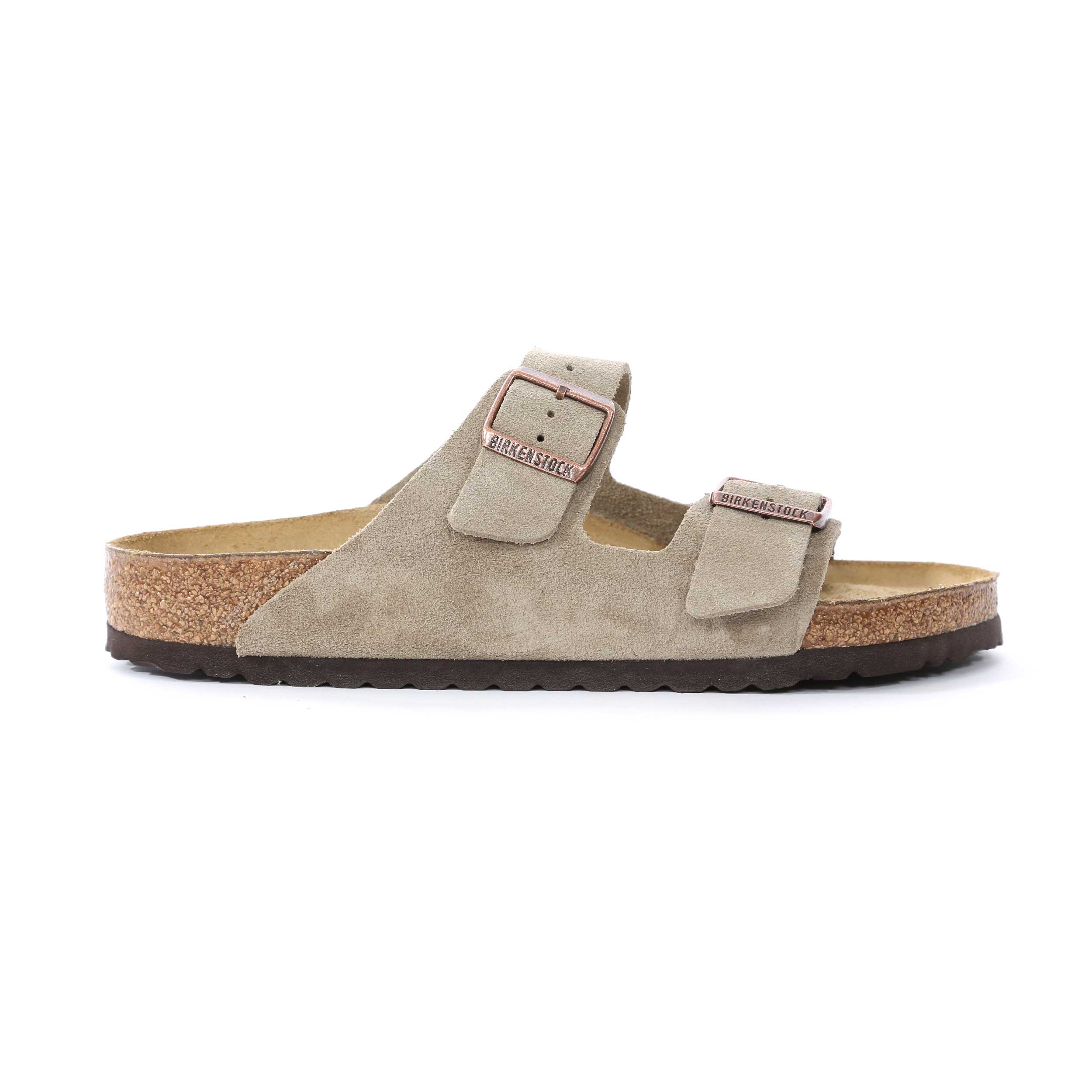 Birkenstock Arizona Sandal in Taupe Suede
