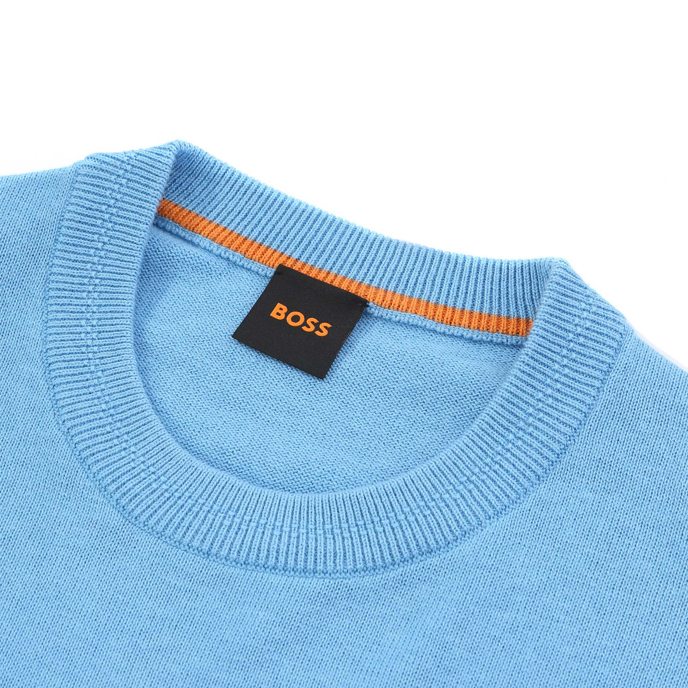 Boss Kanovano Knitwear open blue collar