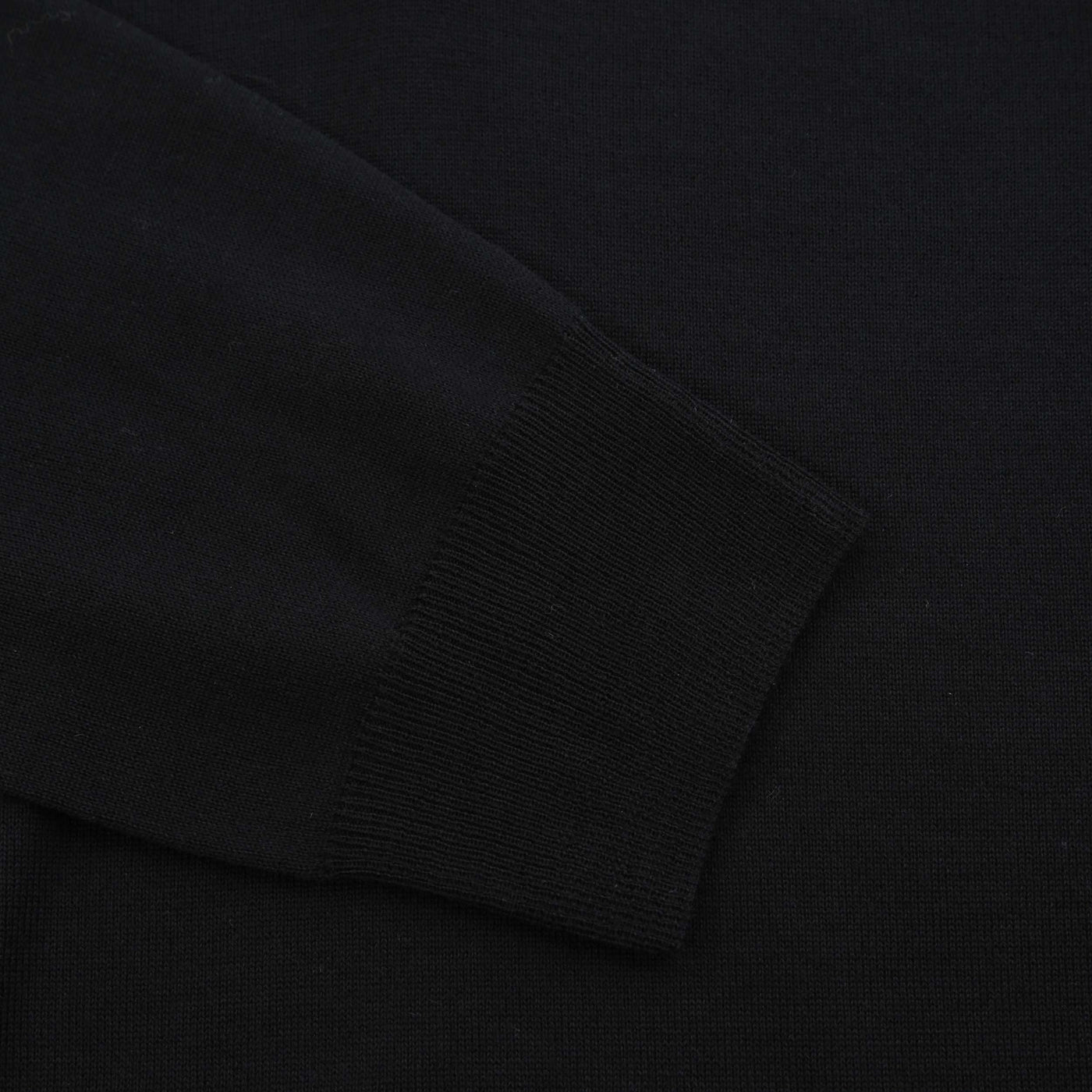 Canali 1/4 Zip Knitwear in Black Cuff