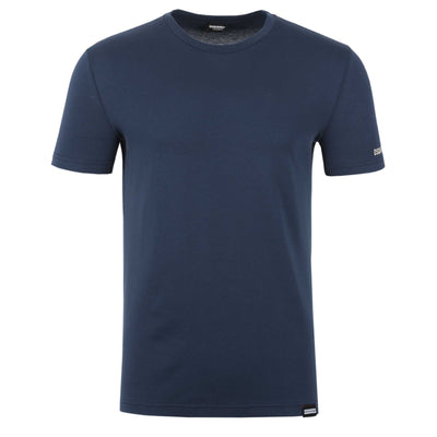 Dsquared2 Small Written Logo T Shirt in Avio Blue