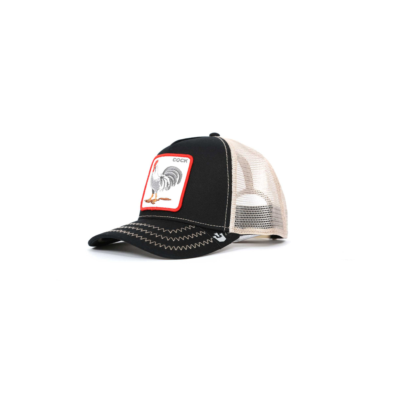 Goorin Bros The Cock Trucker Cap in Black Angle