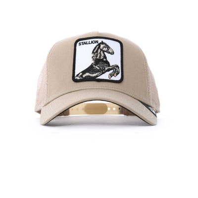 Goorin Bros The Stallion Trucker Cap in Khaki