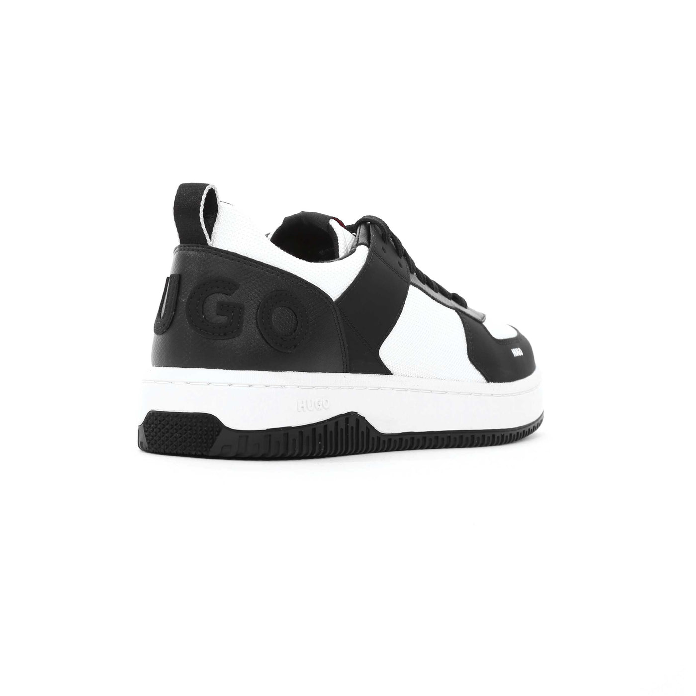 HUGO Killian Tenn pume Trainer in Black & White Back