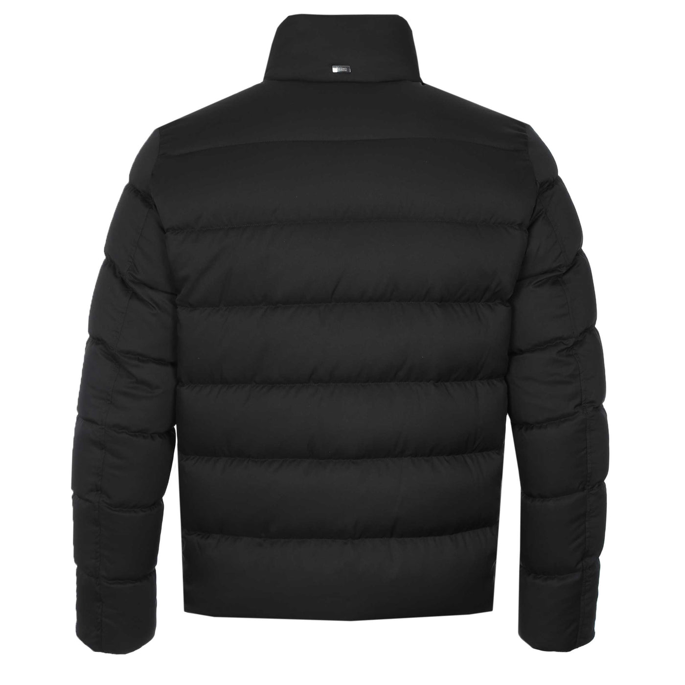 Herno Bomber Arendelle Con Collo Fau Jacket in Black Back