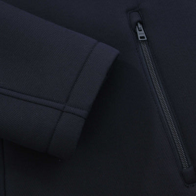 Herno Giacca Lunga In Scuba Jacket in Navy Cuff