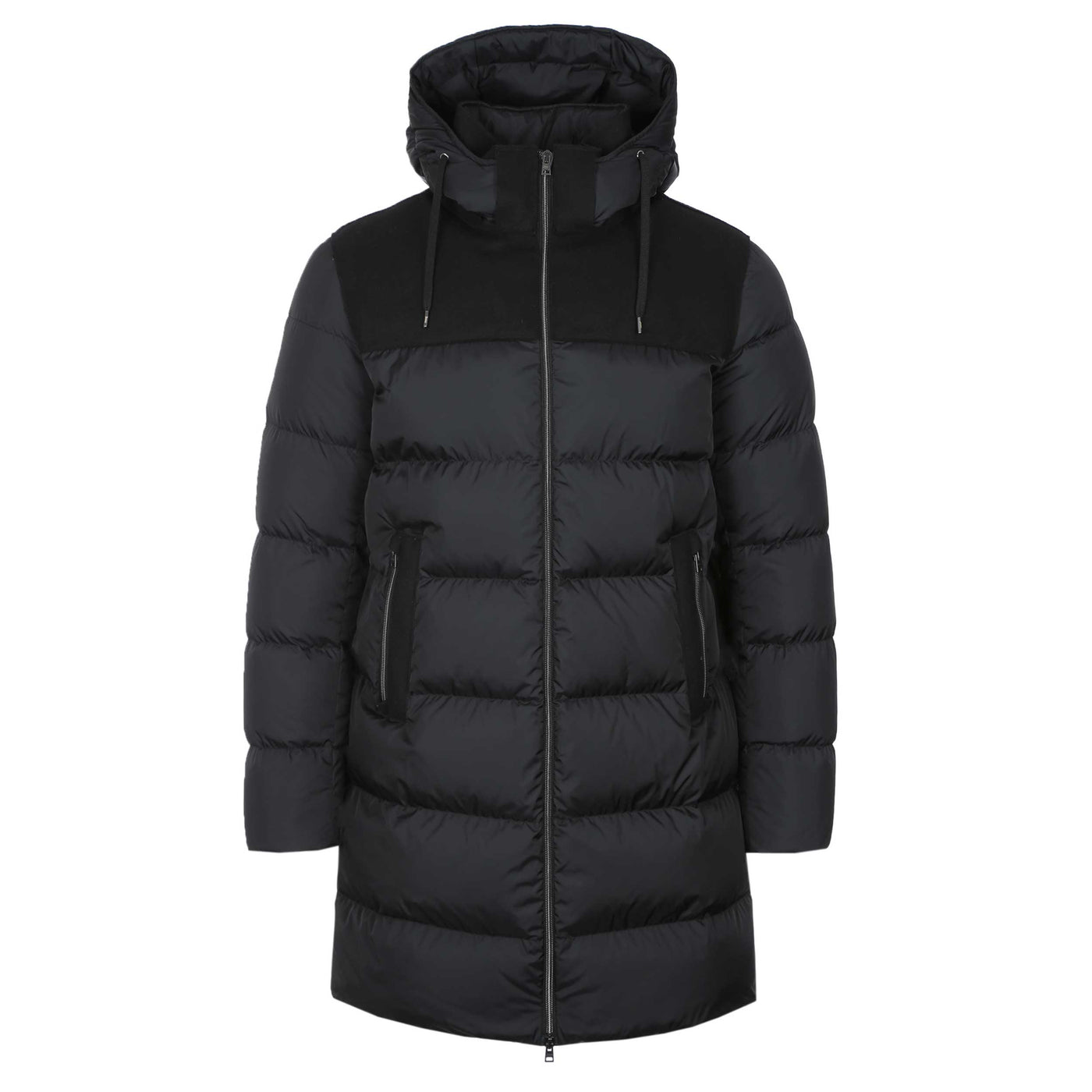 Herno Piumino Medio Mixato Jacket in Black